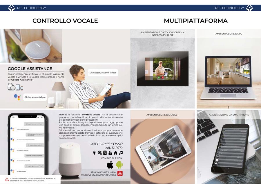 Controllo vocale e multipiattaforma