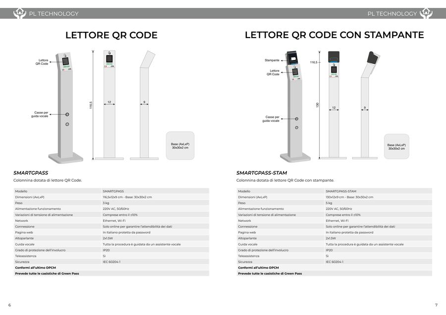 Lettore QR code con stampante