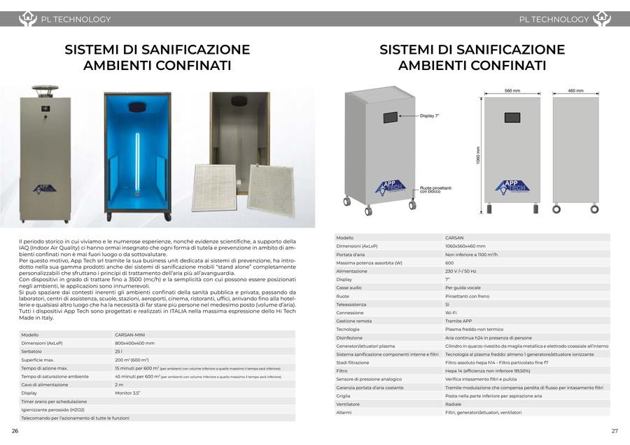 Sanificazione ambienti confinati