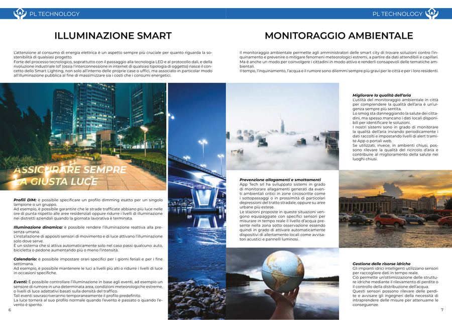Illuminazione smart e monitoraggio ambientale