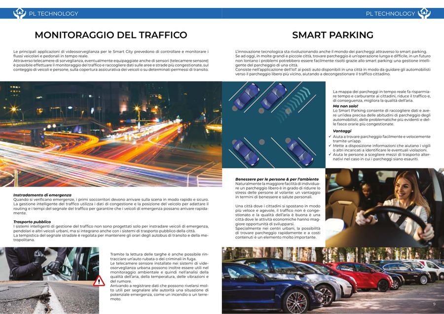 Monitoraggio traffico e smart parking